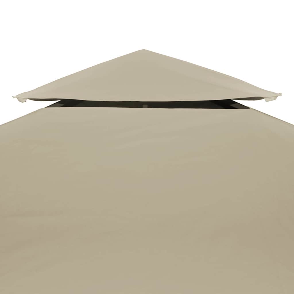 Pavillon-Ersatzdach 310 g/m² Beige 3x3 m