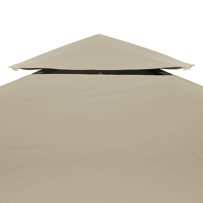 Pavillon-Ersatzdach 310 g/m² Beige 3x3 m