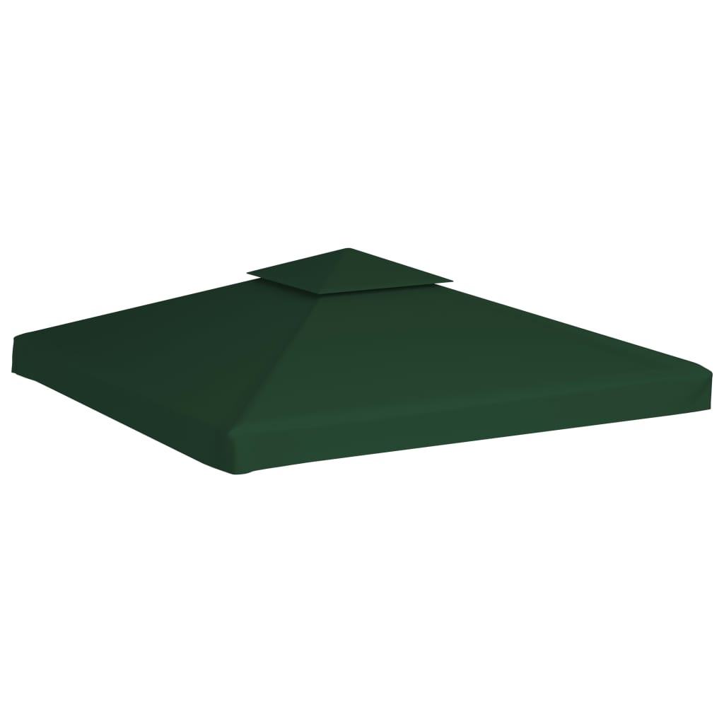 Toit de remplacement pour tonnelle 310 g/m² vert 3x3 m