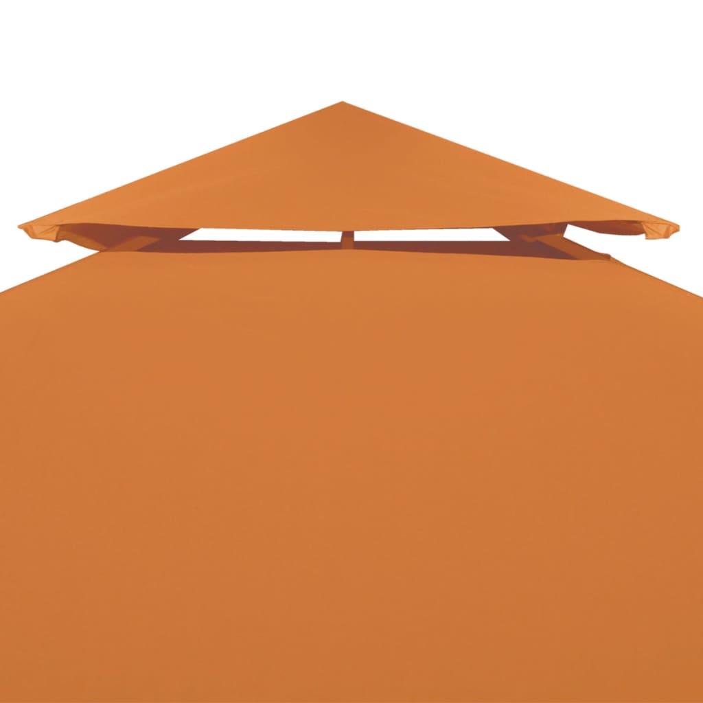 Toit de remplacement pour tonnelle 310 g/m² orange 3x3 m