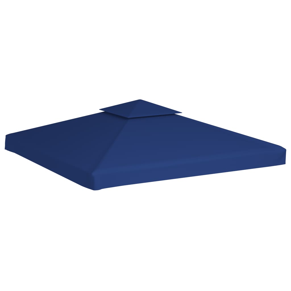 Toit de remplacement pour tonnelle 310 g/m² bleu foncé 3x3 m