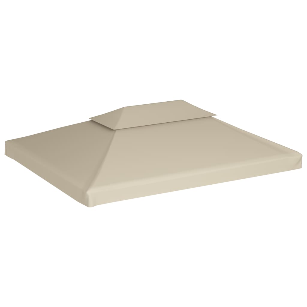 Bâche de remplacement pour toit de pavillon 310 g/m² beige 3×4 m