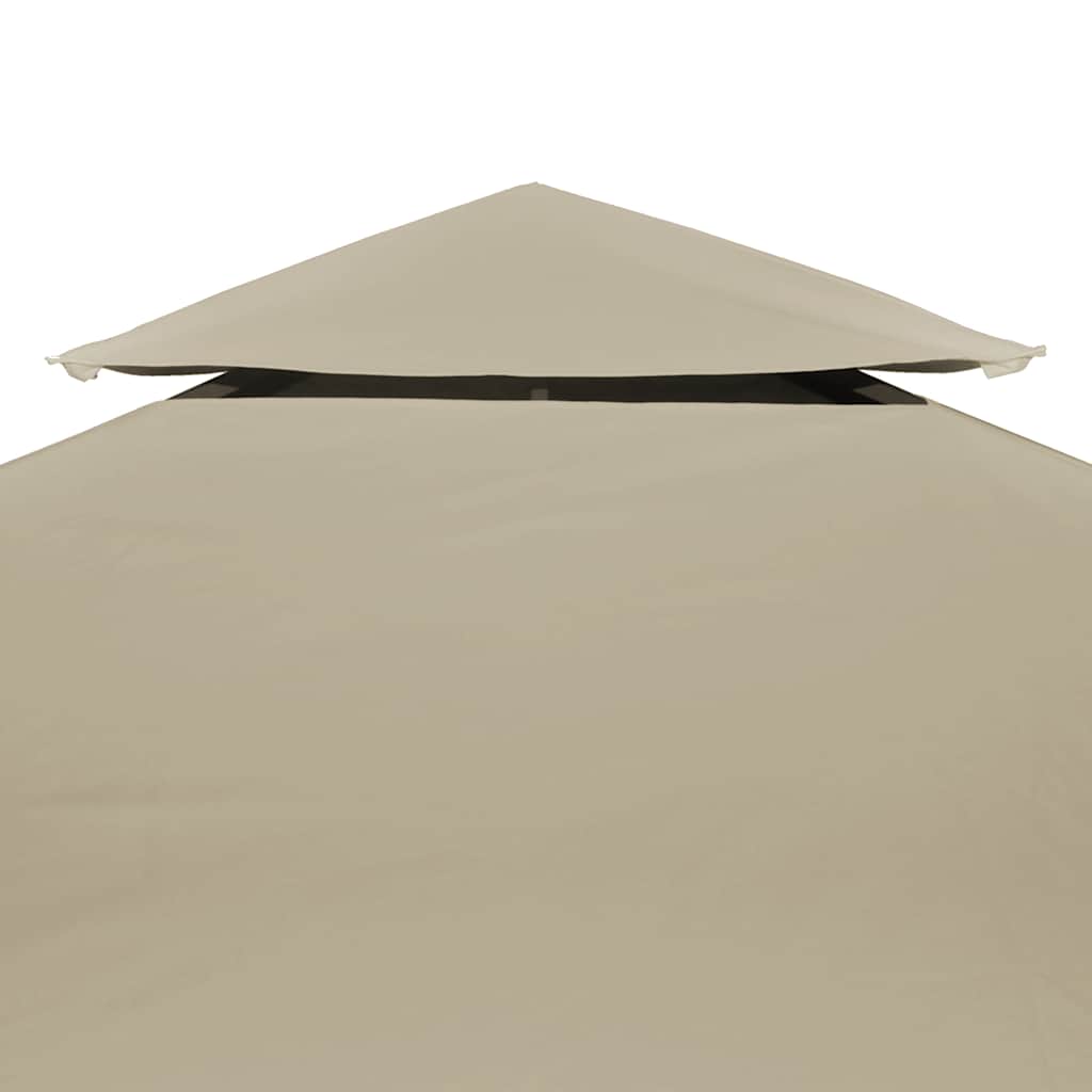 Pavillon-Dachplane Ersatzdach 310 g/m² Beige 3×4 m