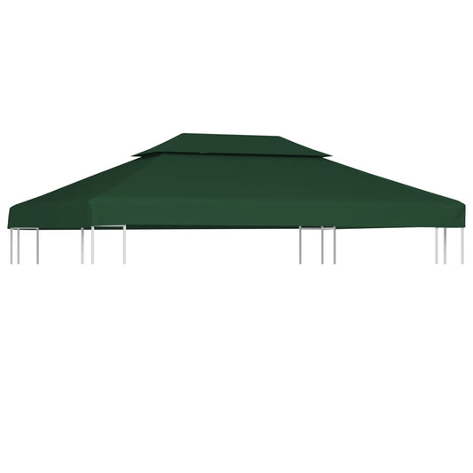 Bâche de remplacement pour toit de pavillon 310 g/m² vert 3x4 m