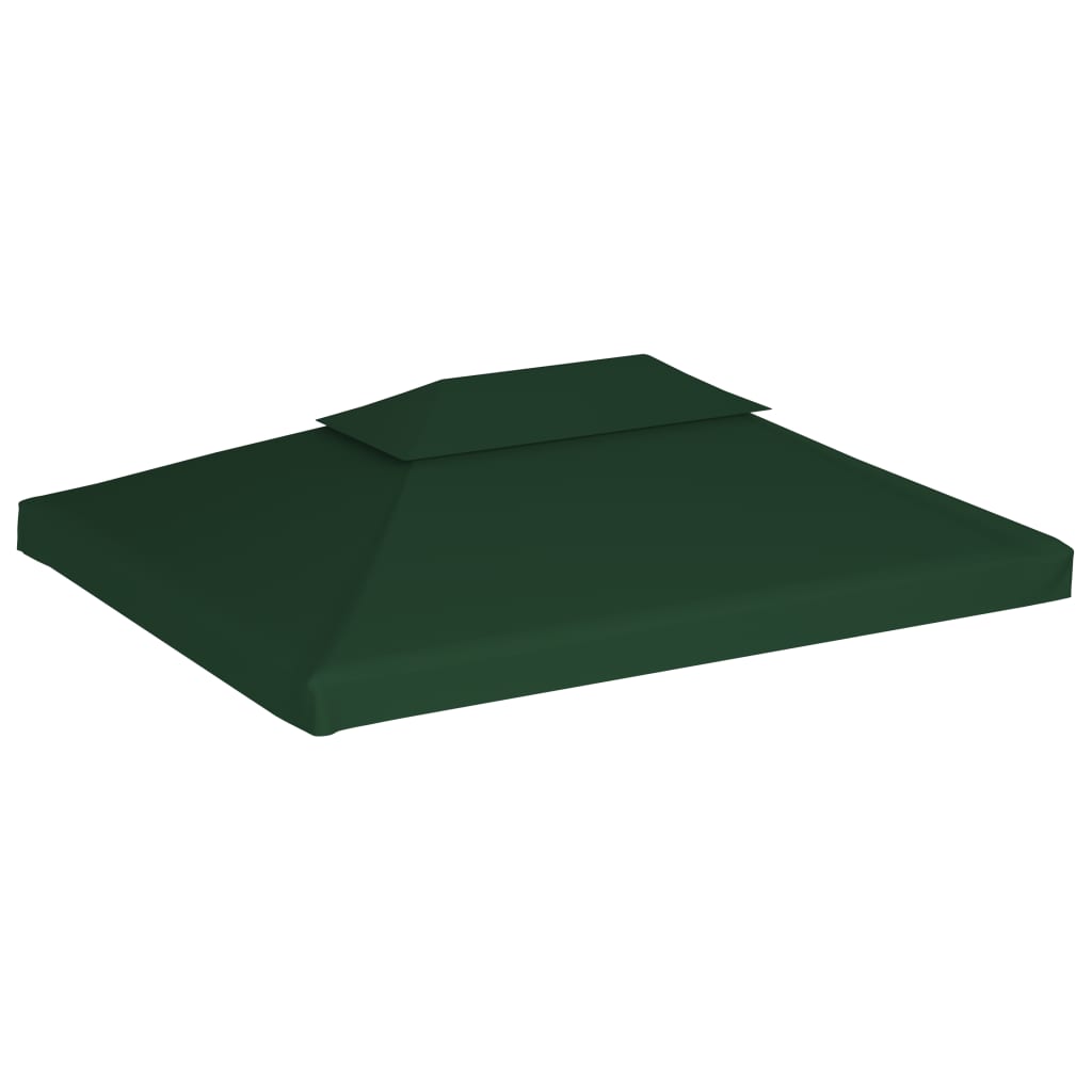 Bâche de remplacement pour toit de pavillon 310 g/m² vert 3x4 m