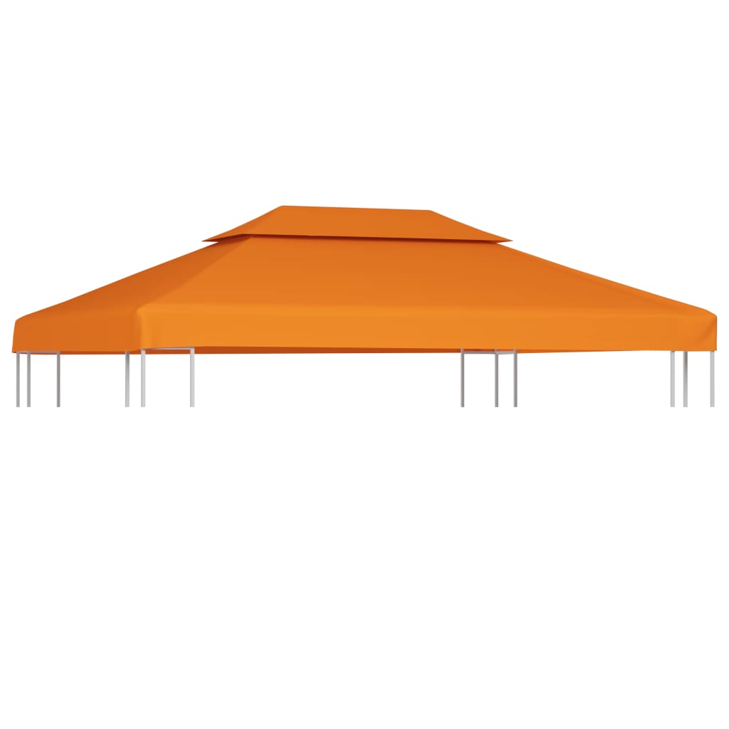 Toit de remplacement pour tonnelle 310 g/m² orange 3x4 m