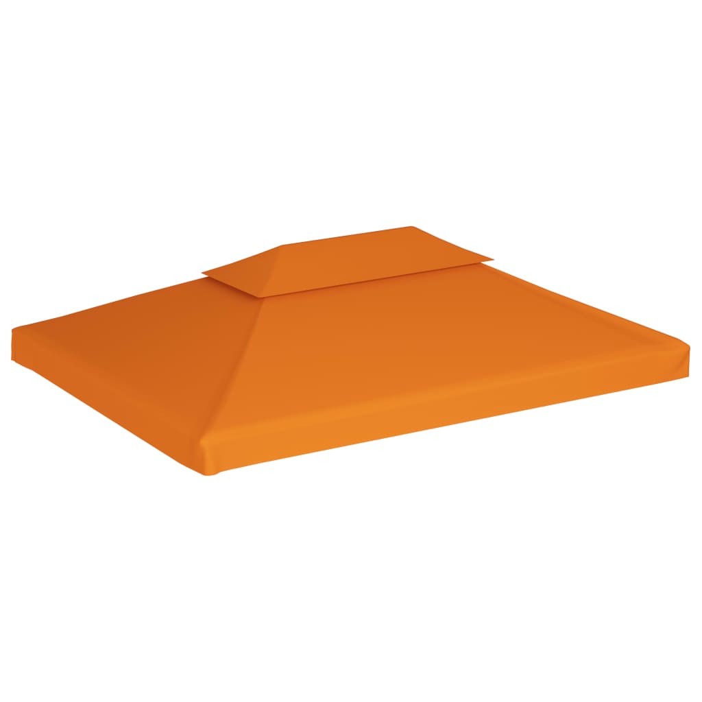 Toit de remplacement pour tonnelle 310 g/m² orange 3x4 m