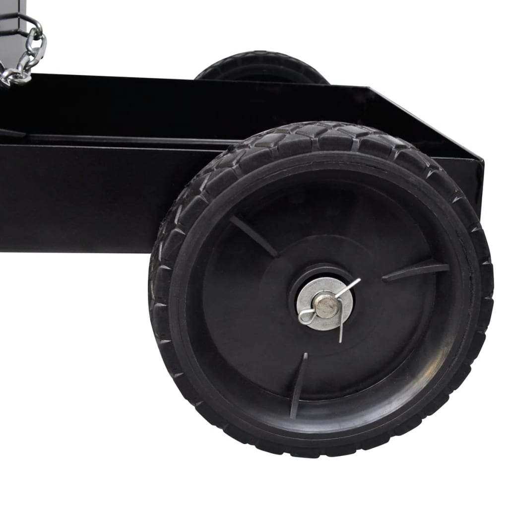Chariot de soudage noir à 3 étagères