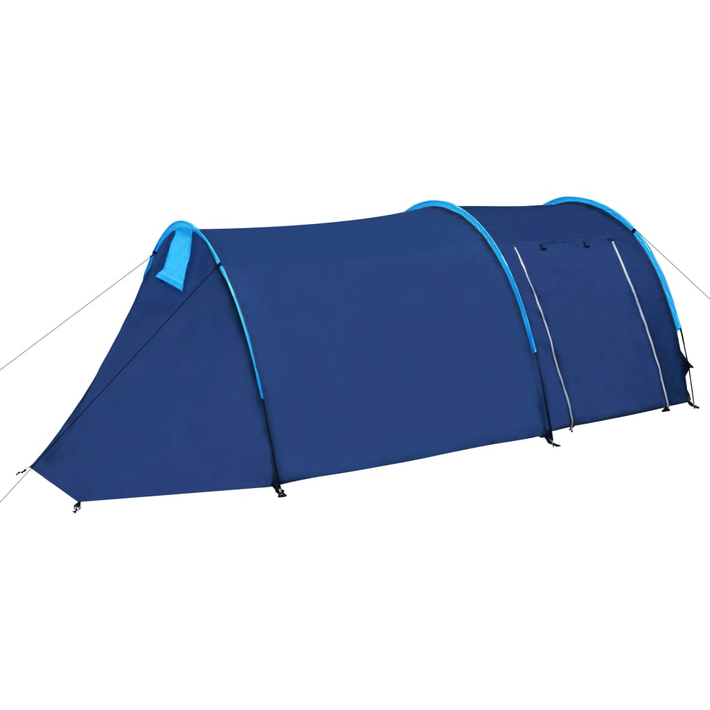 Campingzelt 4 Personen Marineblau / Hellblau