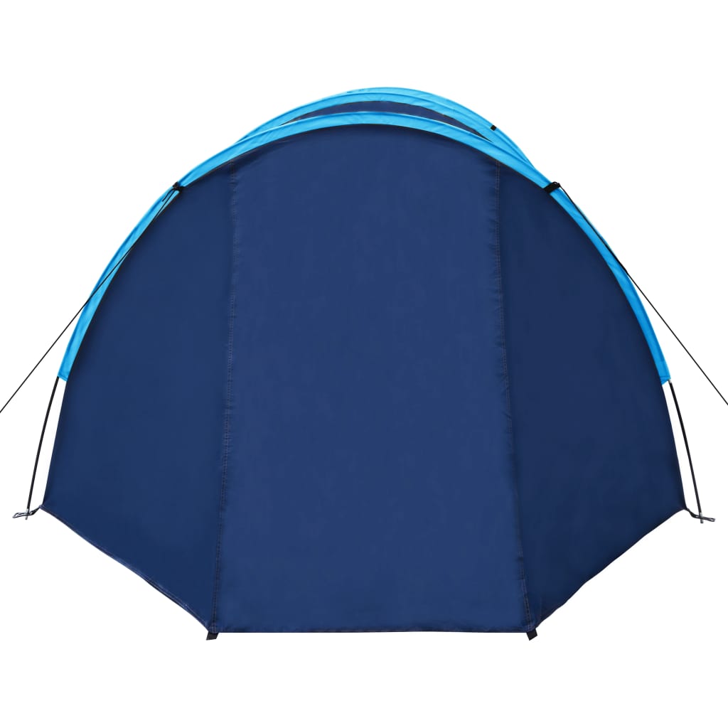 Campingzelt 4 Personen Marineblau / Hellblau