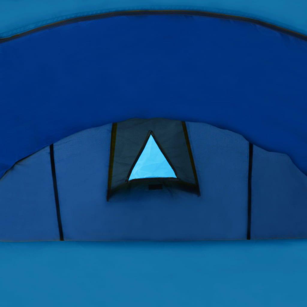 Campingzelt 4 Personen Marineblau / Hellblau