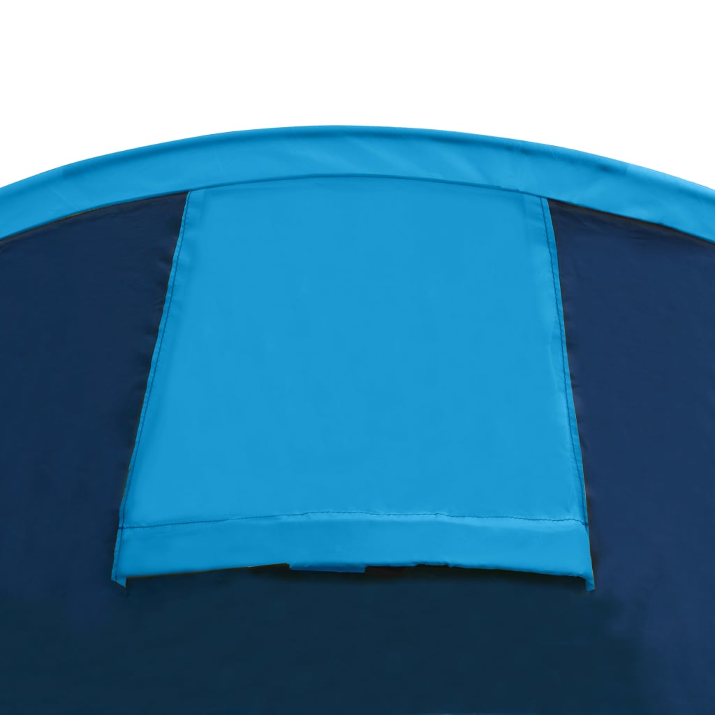 Campingzelt 4 Personen Marineblau / Hellblau