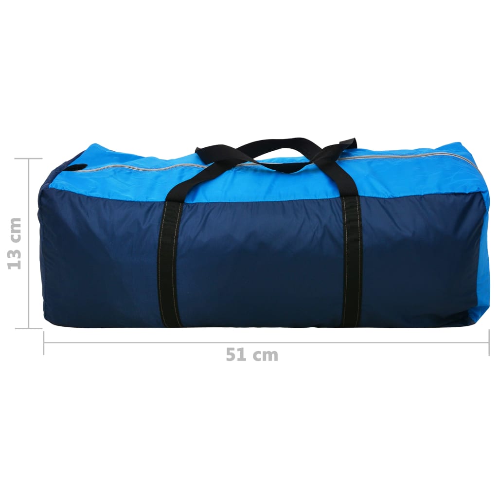 Campingzelt 4 Personen Marineblau / Hellblau