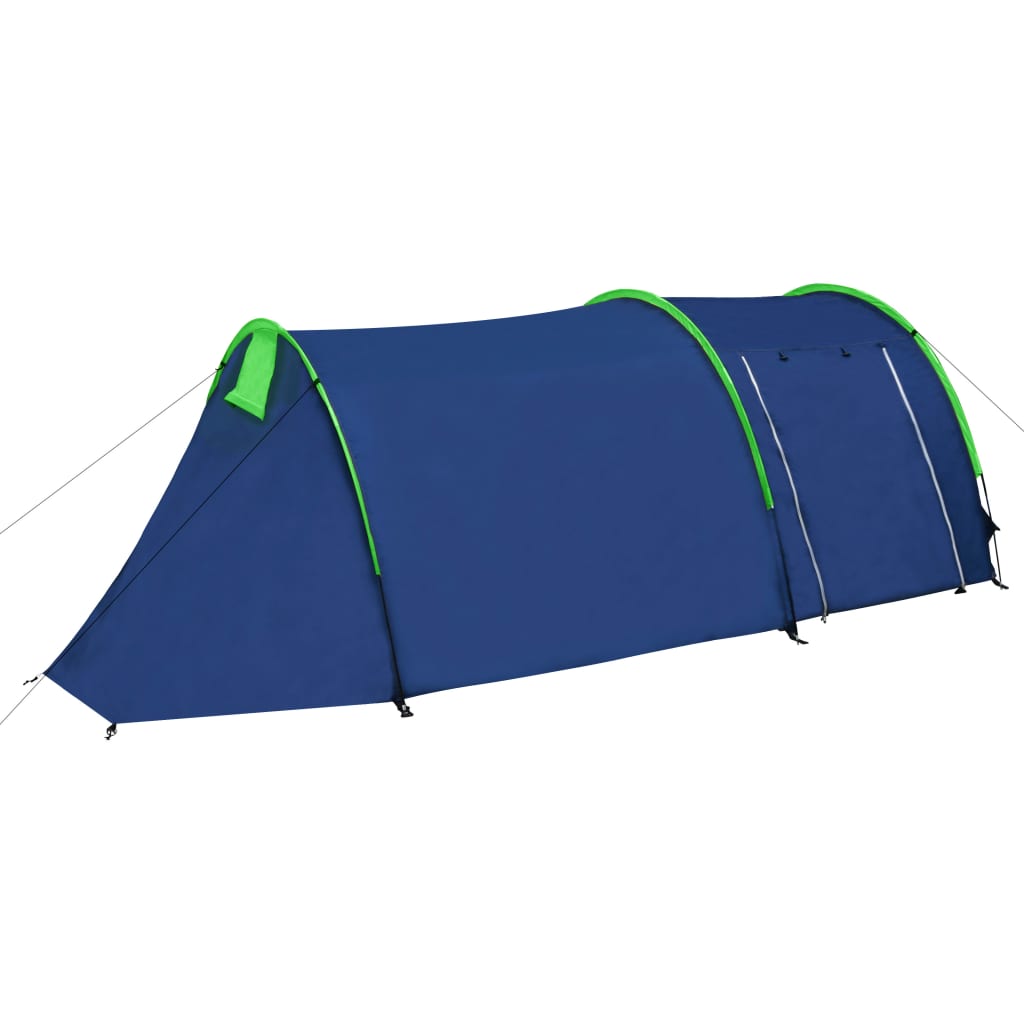 Campingzelt 4 Personen Marineblau/Grün