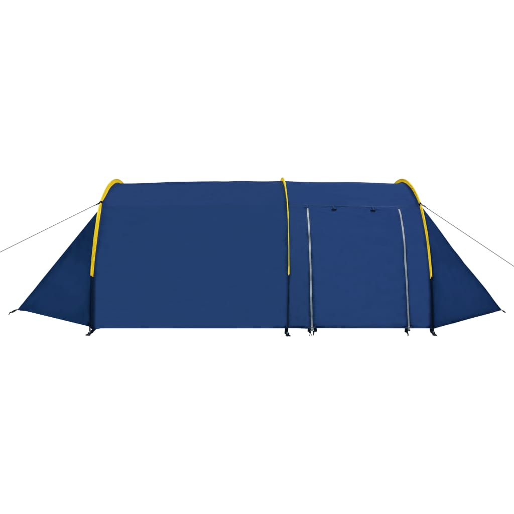 Campingzelt 4 Personen Marineblau/Gelb