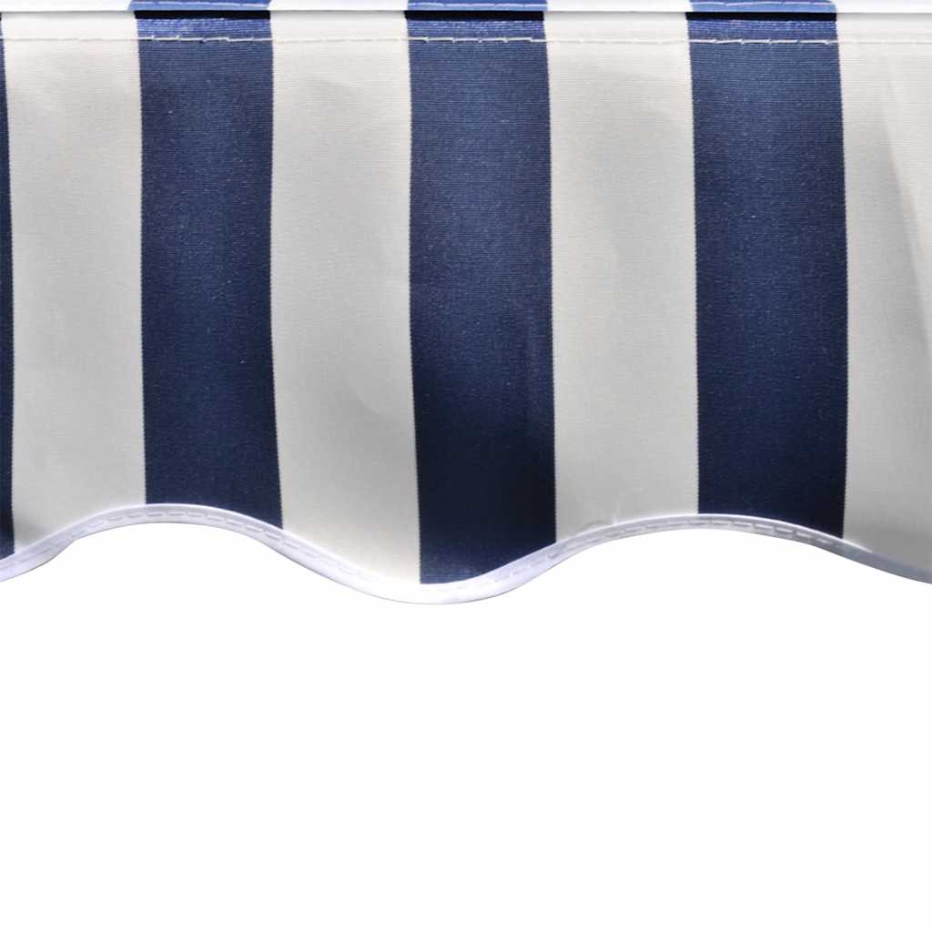 Ersatzstoff für Markise Blau und Weiß 400x300 cm Polyester