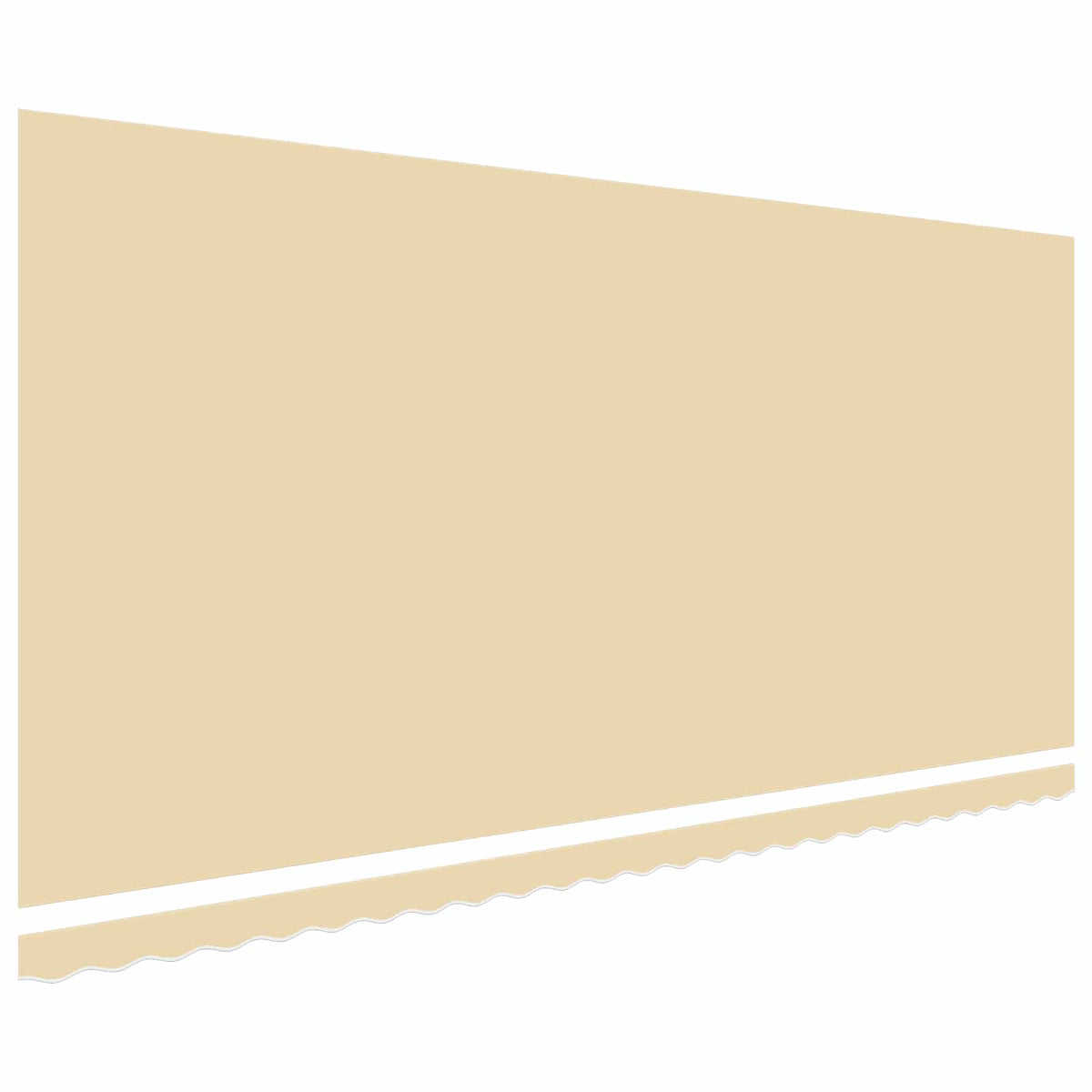 Ersatzstoff für Markise Creme 600x300 cm Polyester