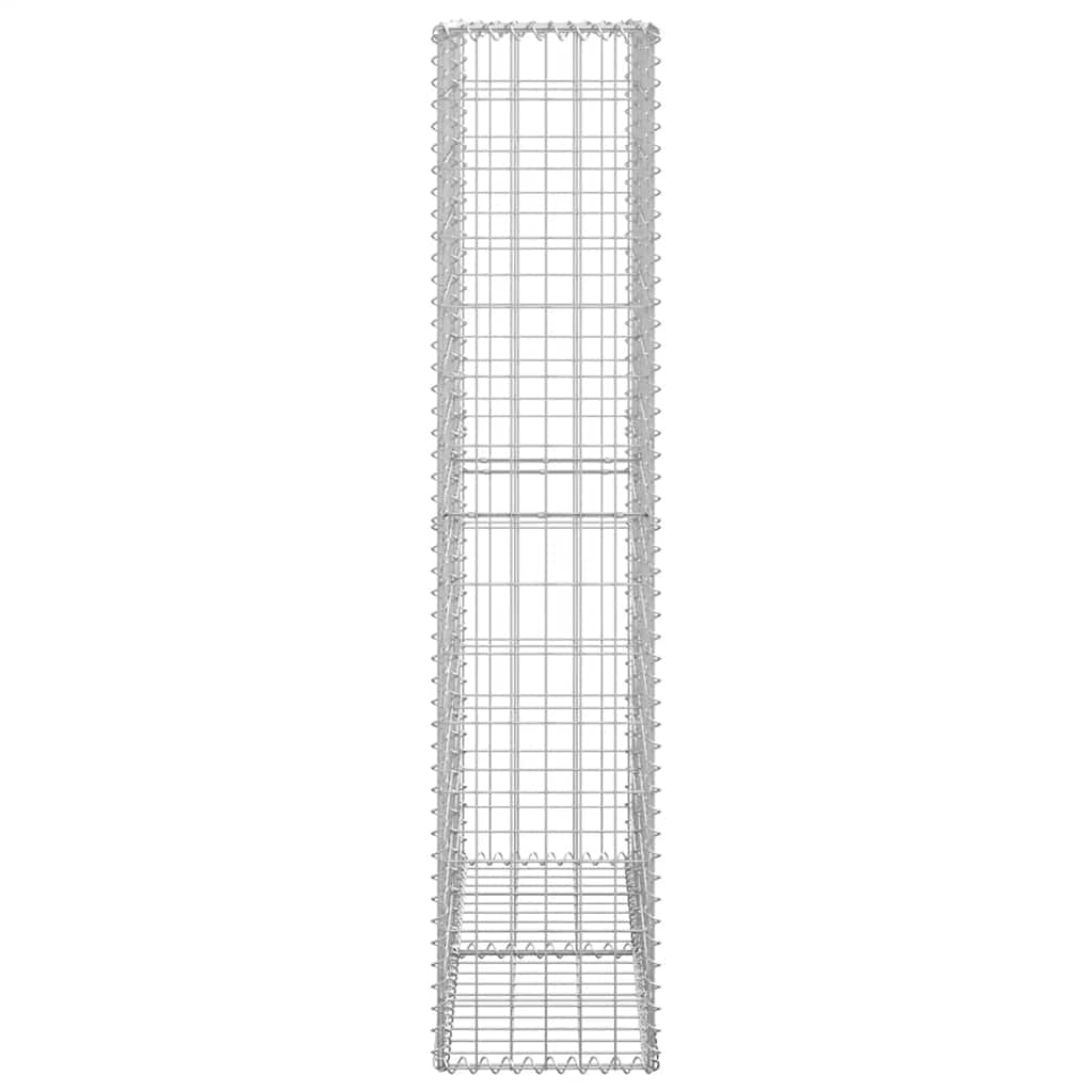 Steinkorb Gabione mit Deckeln Verzinkter Draht 150×100×30 cm
