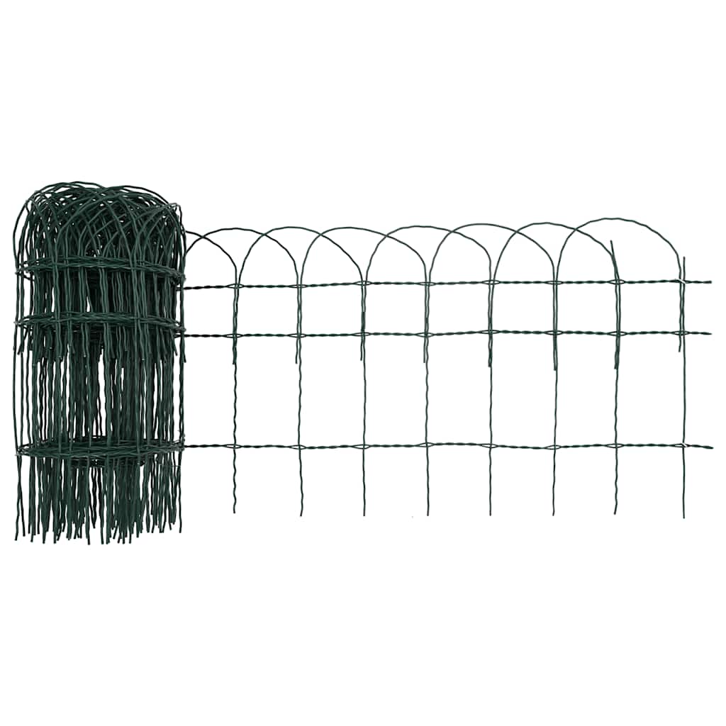 Beetzaun Pulverbeschichtetes Eisen 10x0,4 m