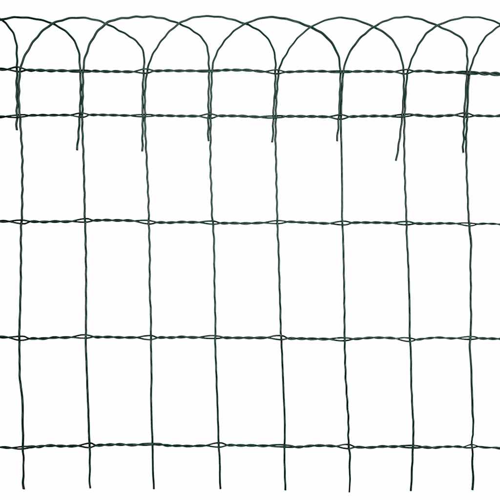 Beetzaun Pulverbeschichtetes Eisen 10×0,65 m
