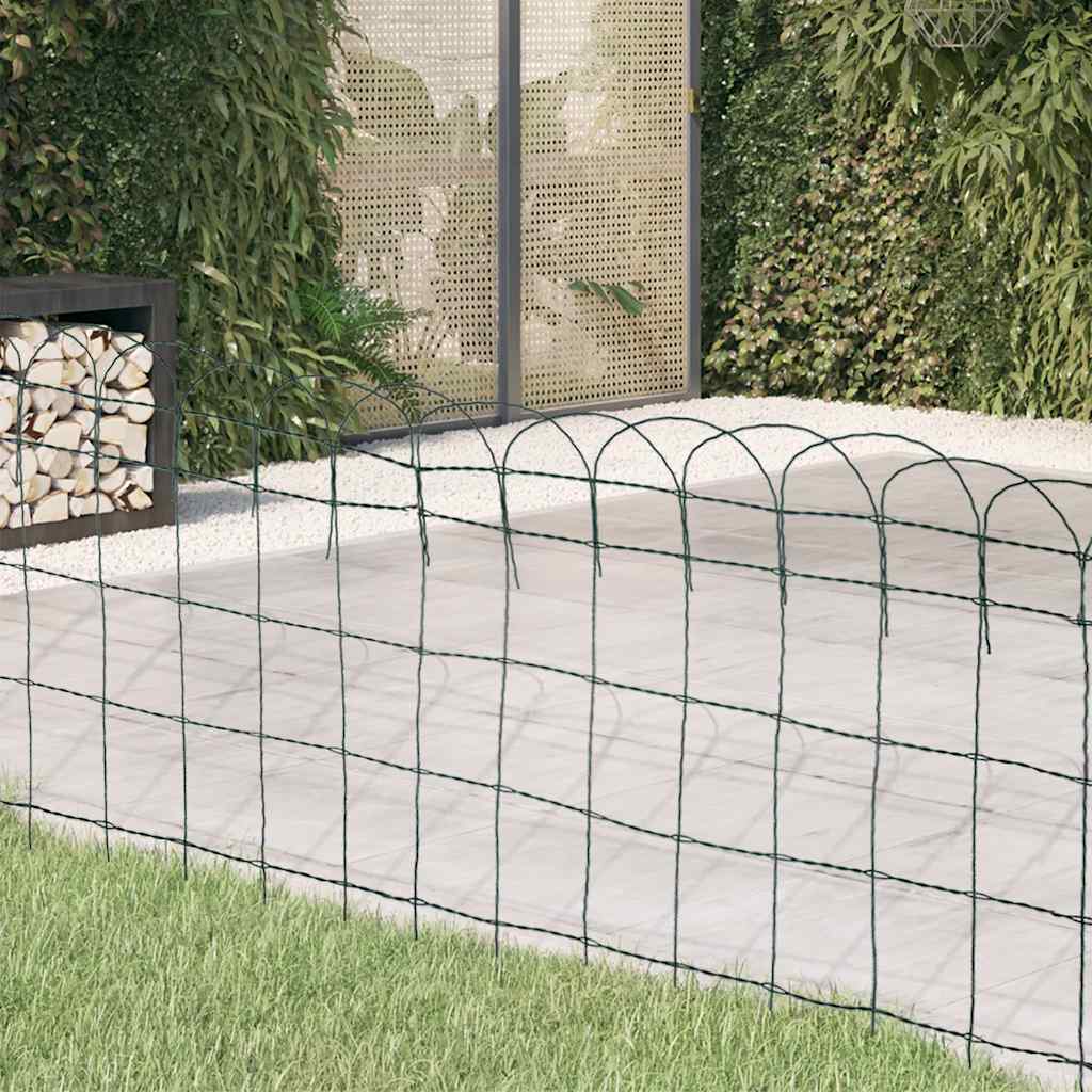 Beetzaun Pulverbeschichtetes Eisen 25×0,65 m