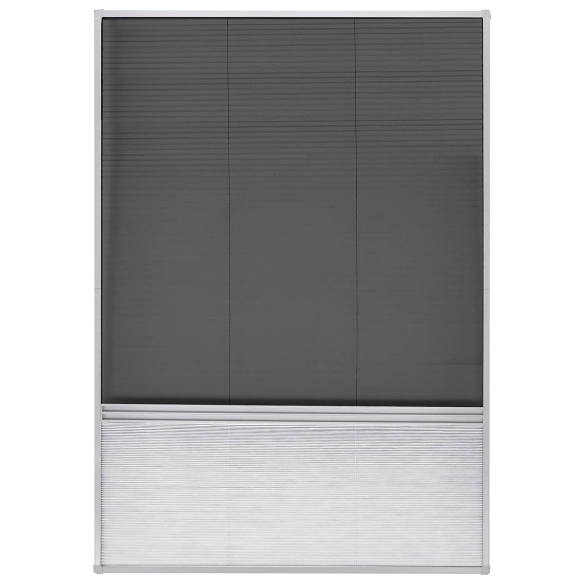 Plisse Insektenschutzfenster mit Jalousie Aluminium 160×80 cm