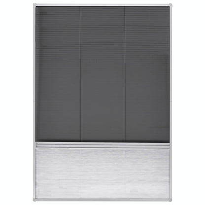 Plisse Insektenschutzfenster mit Jalousie Aluminium 160×80 cm