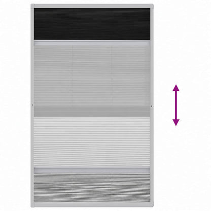 Plisse Insektenschutzfenster mit Jalousie Aluminium 160×80 cm