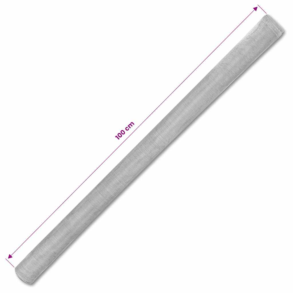 Fliegengitter Aluminium 100x500 cm Silbern