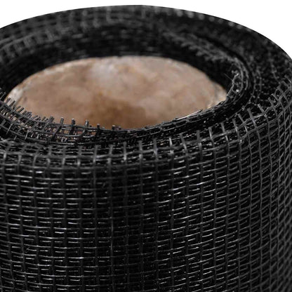 Fiberglas-Fliegengitter 100x500 cm Schwarz