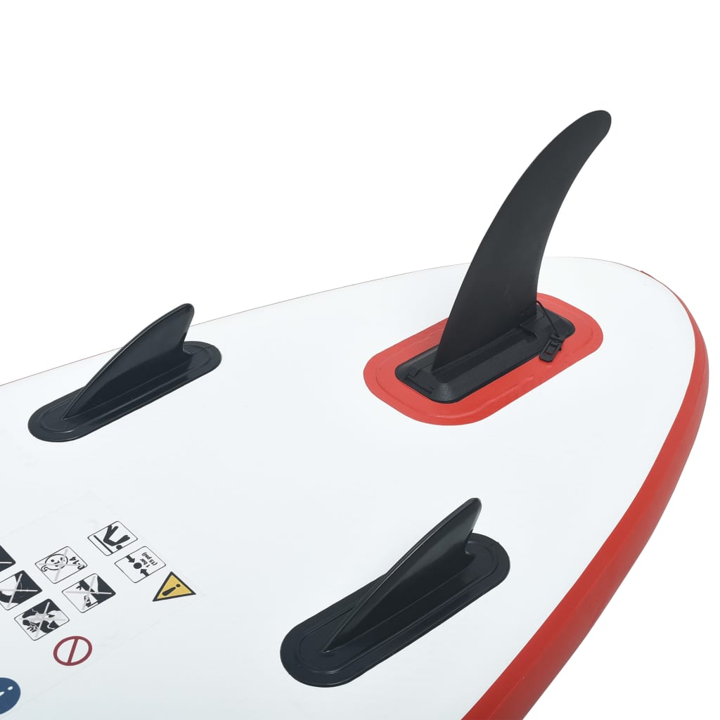 Stand Up Paddle Board SUP Gonflable Rouge et Blanc