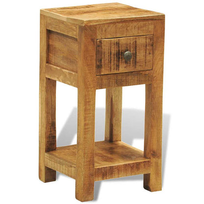 Nachttisch mit 1 Schublade Massivholz Mango