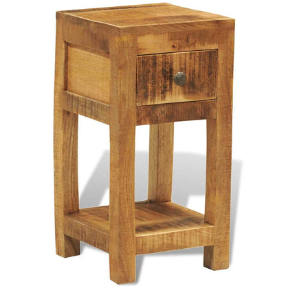 Nachttisch mit 1 Schublade Massivholz Mango