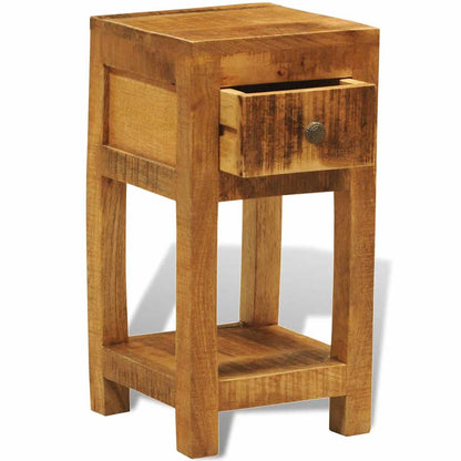 Nachttisch mit 1 Schublade Massivholz Mango