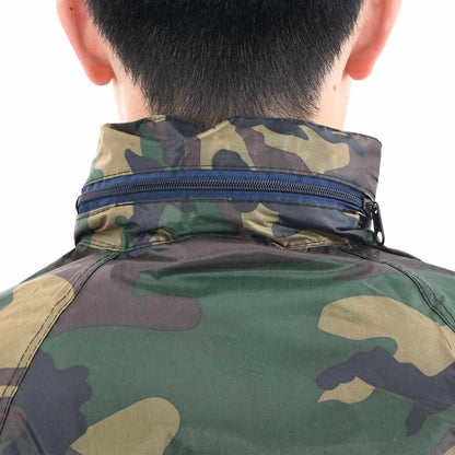 Tarnfarben Regenbekleidung für Männer 2-teilig mit Kapuze Größe XL