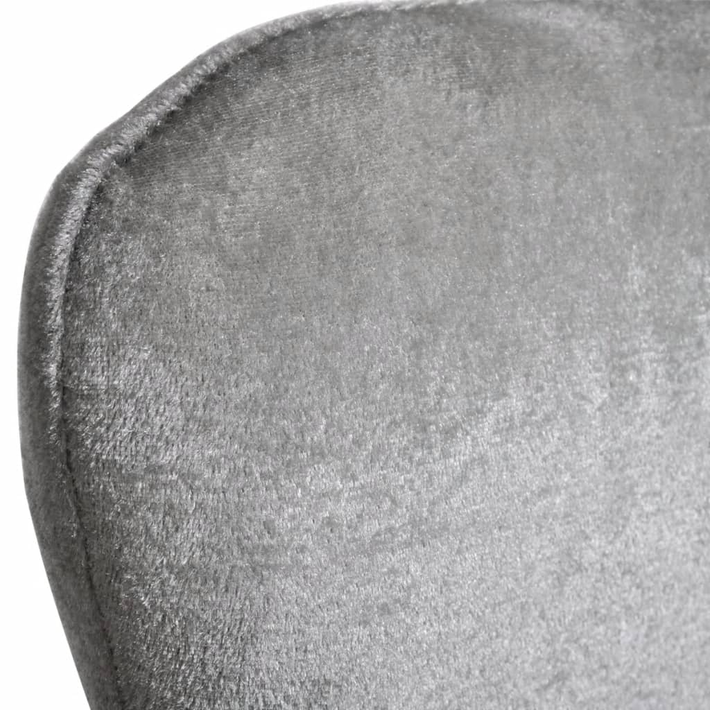 Sessel in Ei-Form Silbern