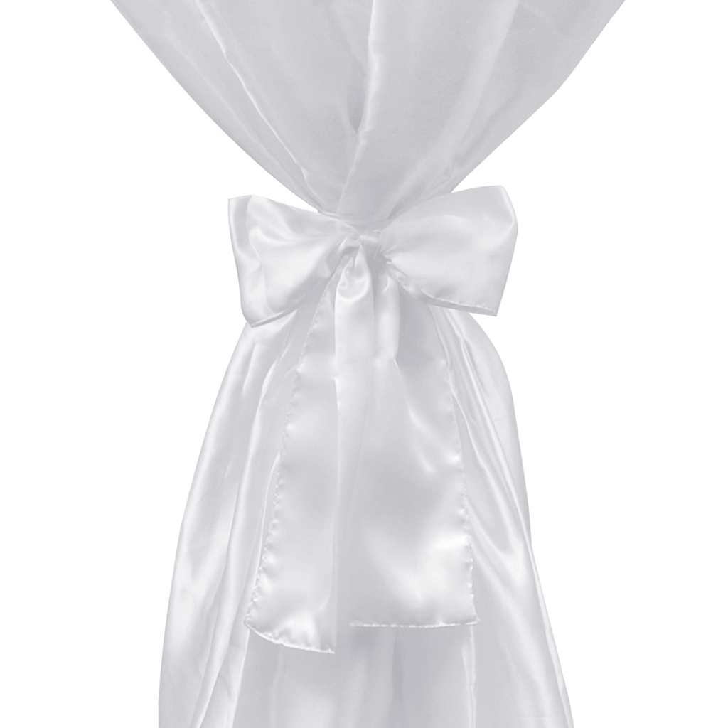 2 x Tischhusse Stehtischhusse weiß 60 cm