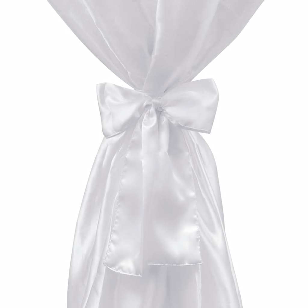2 x Tischhusse Stehtischhusse weiß 70 cm