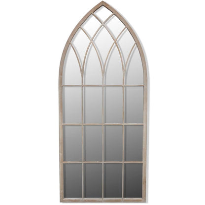 Rustikaler Gartenspiegel Bogen 50×115 cm für Indoor und Outdoor
