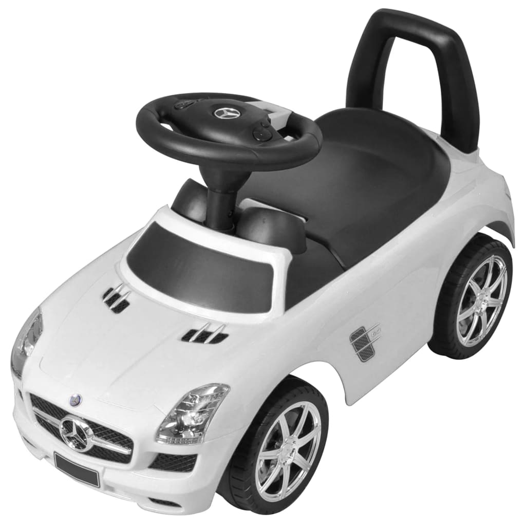 Voiture à pédales pour enfants blanche