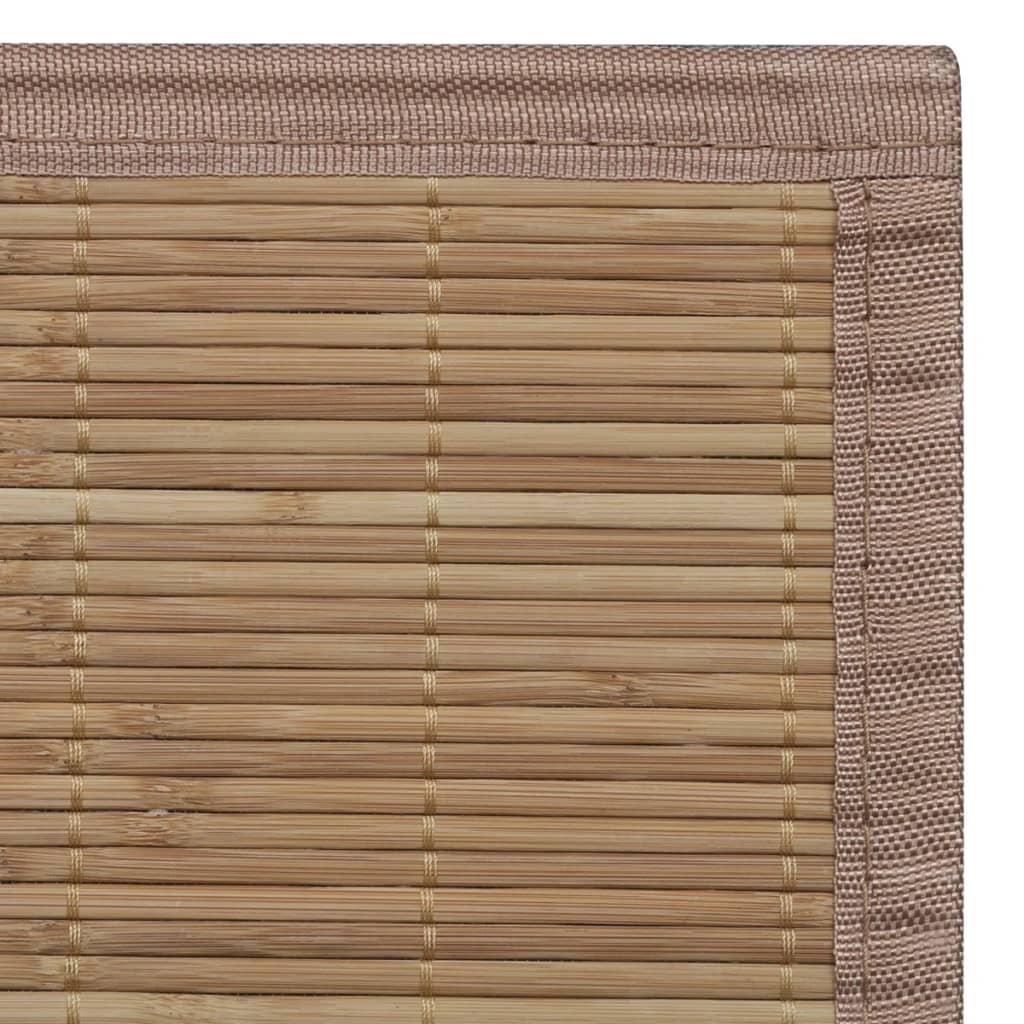 Bamboo Rug Brown Rectangular 120x180 cm