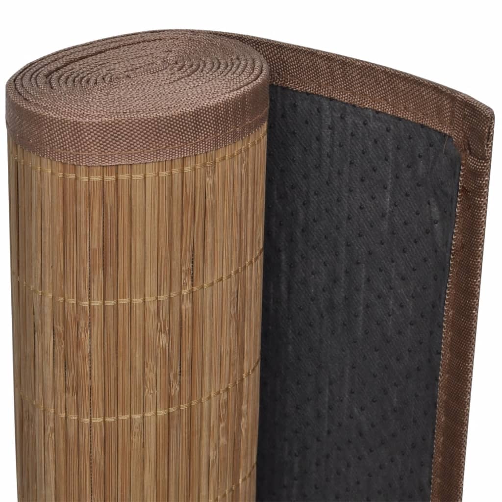 Bamboo Brown Rectangular Rug 150x200 cm