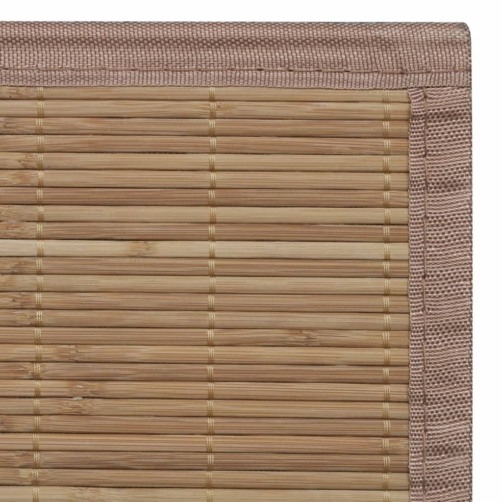 Bamboo Brown Rectangular Rug 150x200 cm