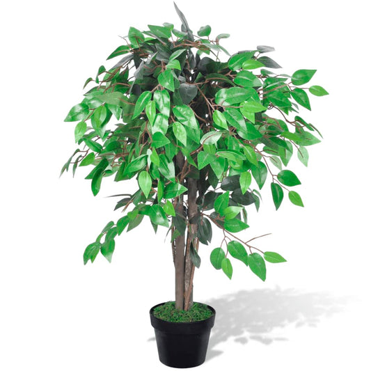 Künstlicher Ficus mit Topf 90 cm