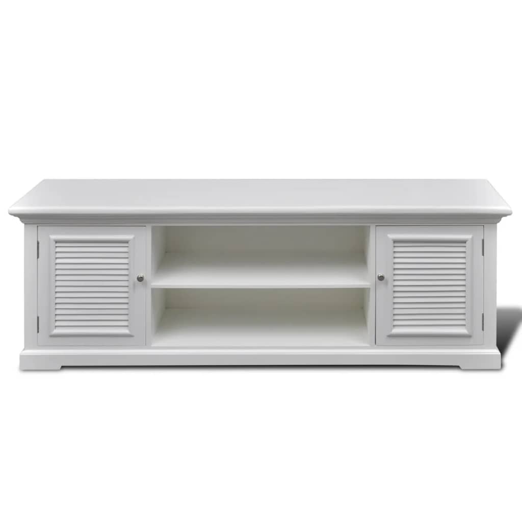 Meuble TV en bois blanc
