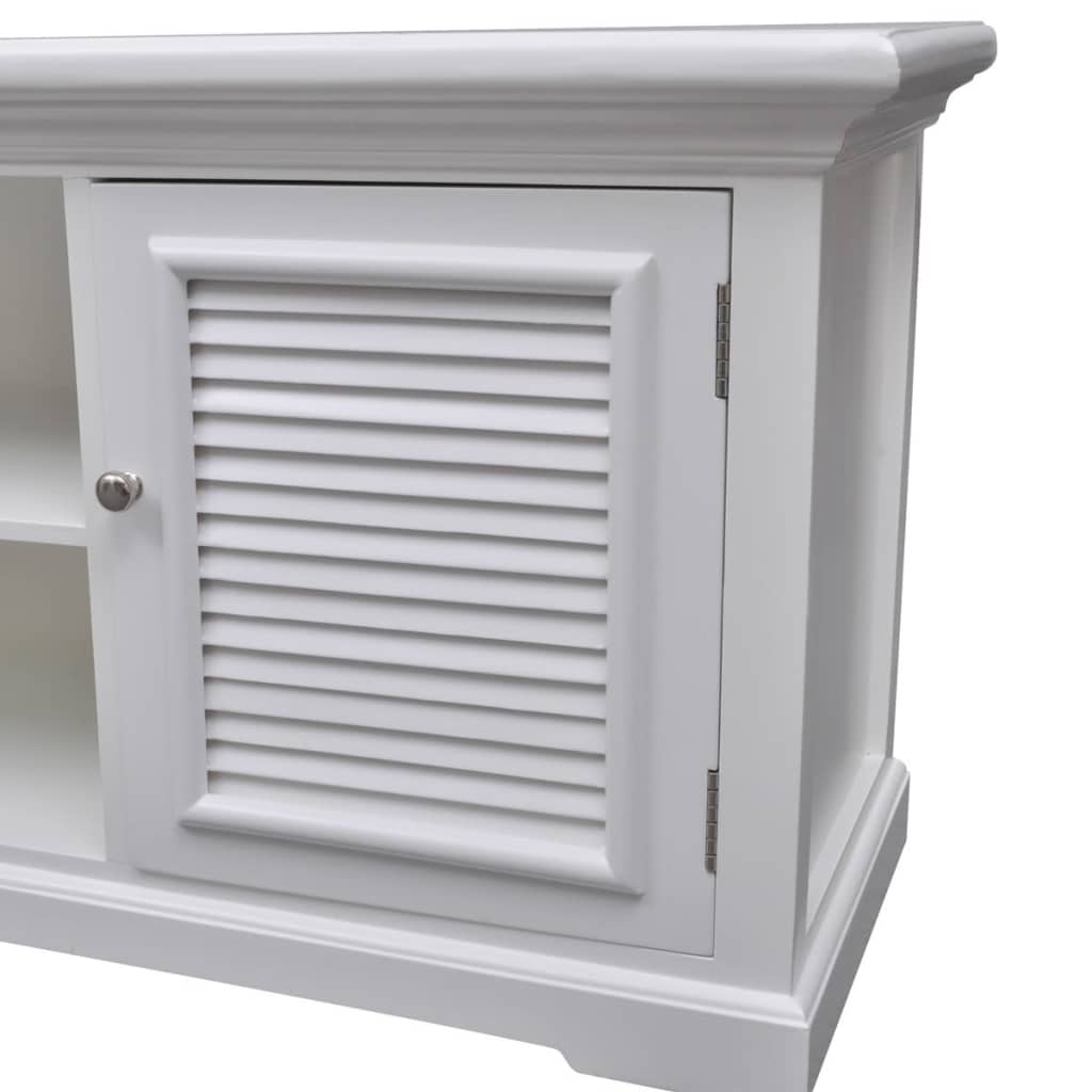 Meuble TV en bois blanc