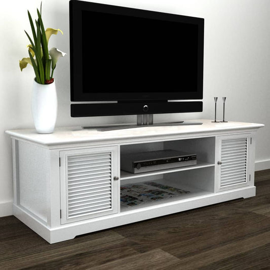 Meuble TV en bois blanc