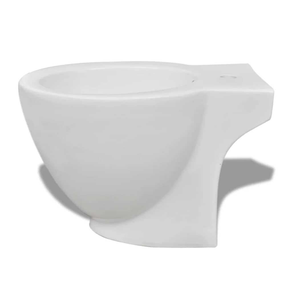 Toiletten & Bidet Set Weiß Keramik