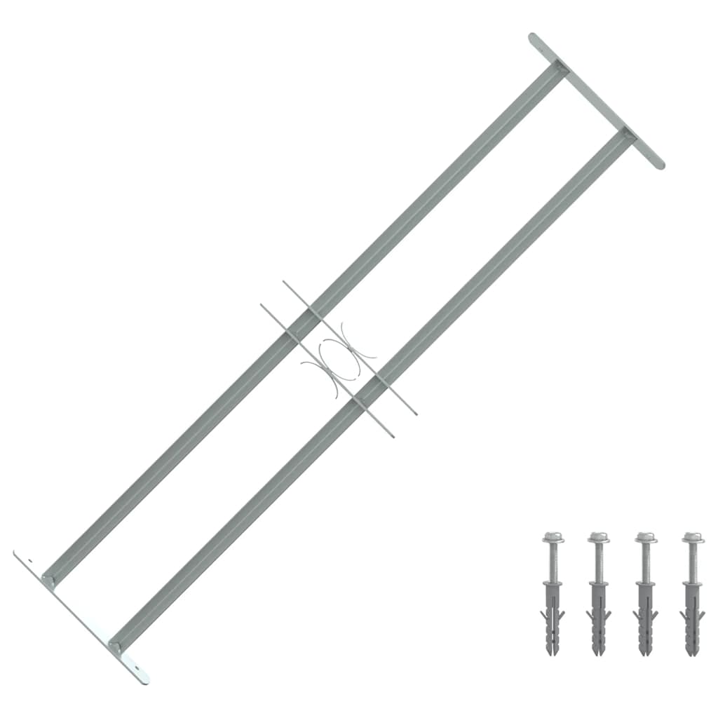 Fenstergitter Verstellbar mit 2 Querstäben 700-1050 mm