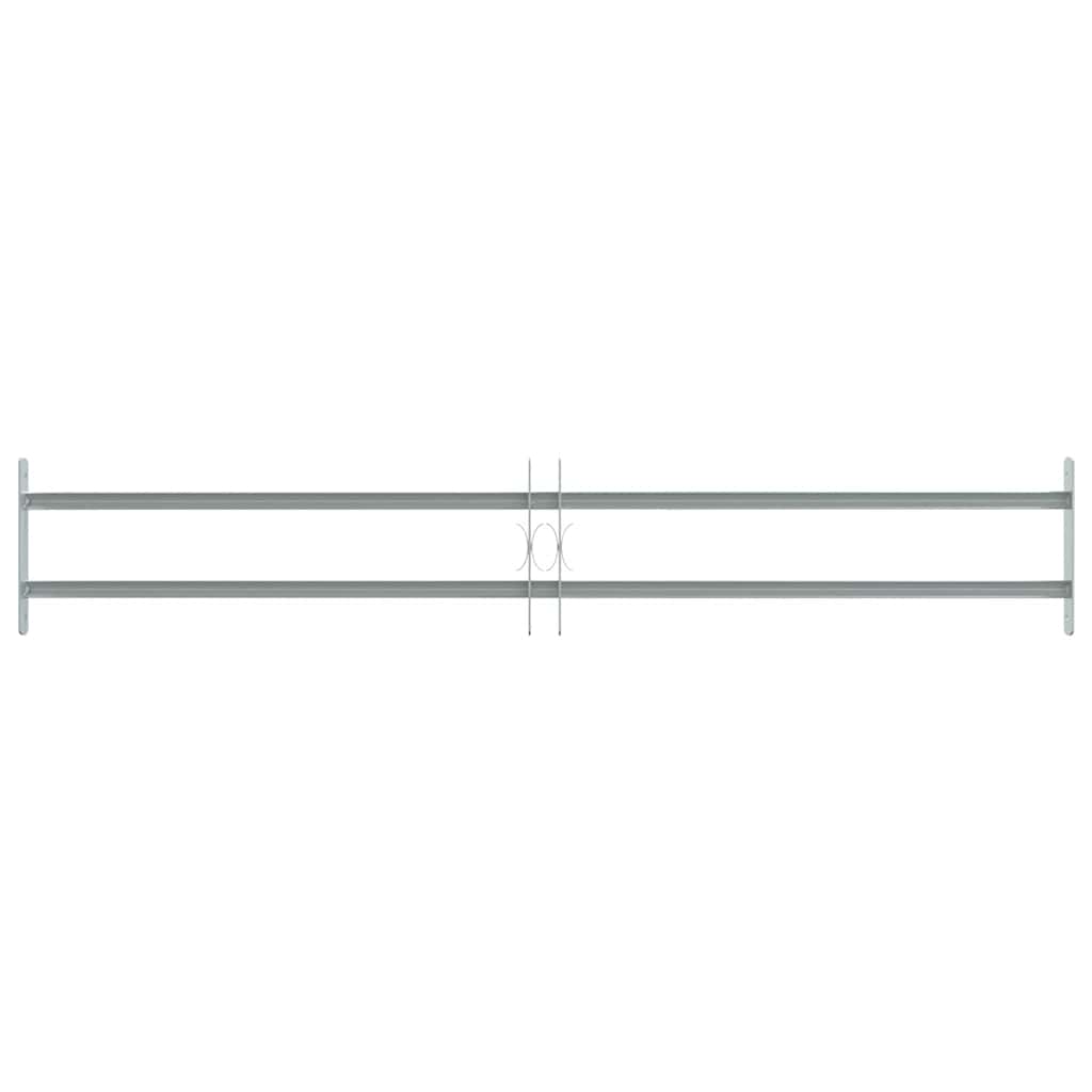 Fenstergitter Verstellbar mit 2 Querstäben 1000-1500 mm